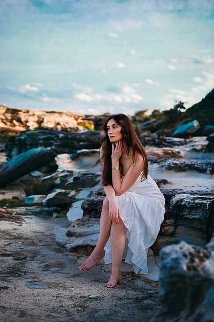 Mulher, Retrato, Natureza, Amanhecer