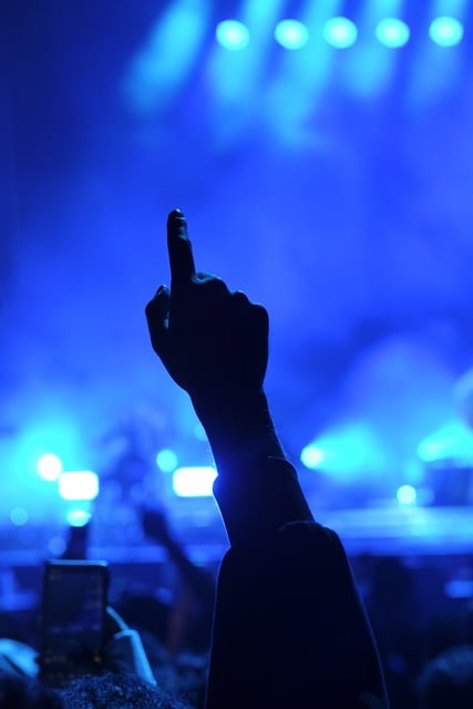 Musik, Konzert, Bühne, Lichter, Publikum
