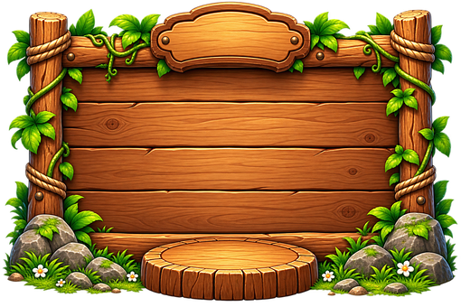 Free Wooden Background Game Ui illustration and picture