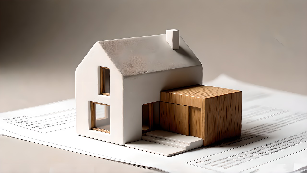 Hausmodell, Hypothek, Architekturmodell