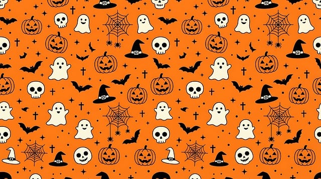 Halloween, Mønster, Græskar, Spøgelser