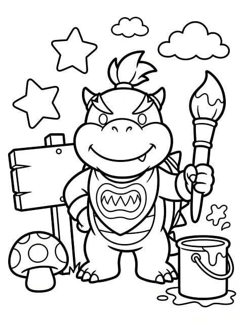 Bowser Jr, Cor, Super Mario, Nintendo