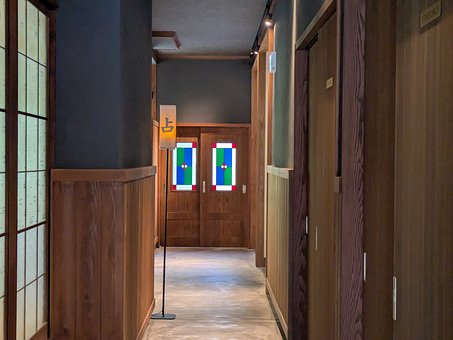 Free Hallway Japanese Door photo and picture