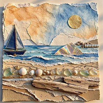 Free Collage Sailboat illustration and picture