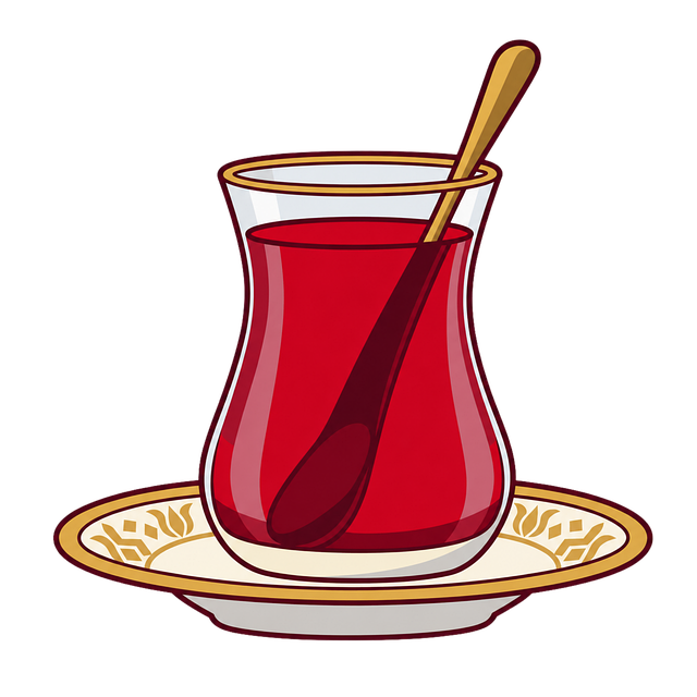 Free turkish tea tea glass traditional drink vector