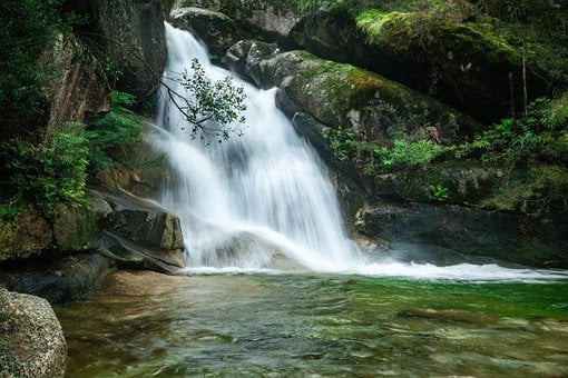 Водопад, Скалы, Природа, Текущая Вода
