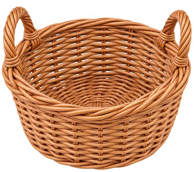 Free wicker basket handicraft illustration