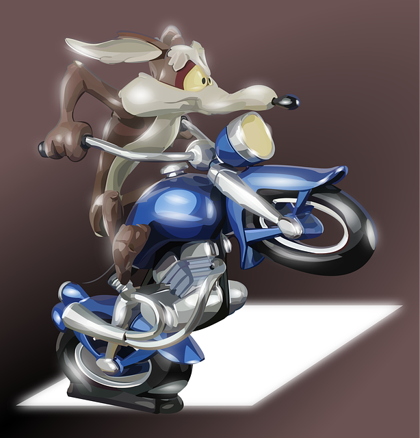 Free Motorcycle Cartoon vector and picture
