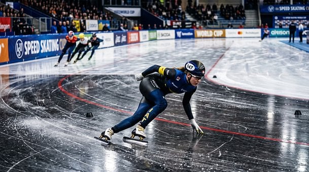 Free Speed Skating Ice Track photo and picture
