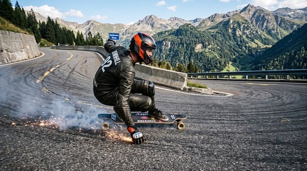 Free Longboard Downhill photo and picture