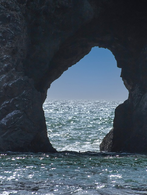 Free Coast Sea Cave photo and picture