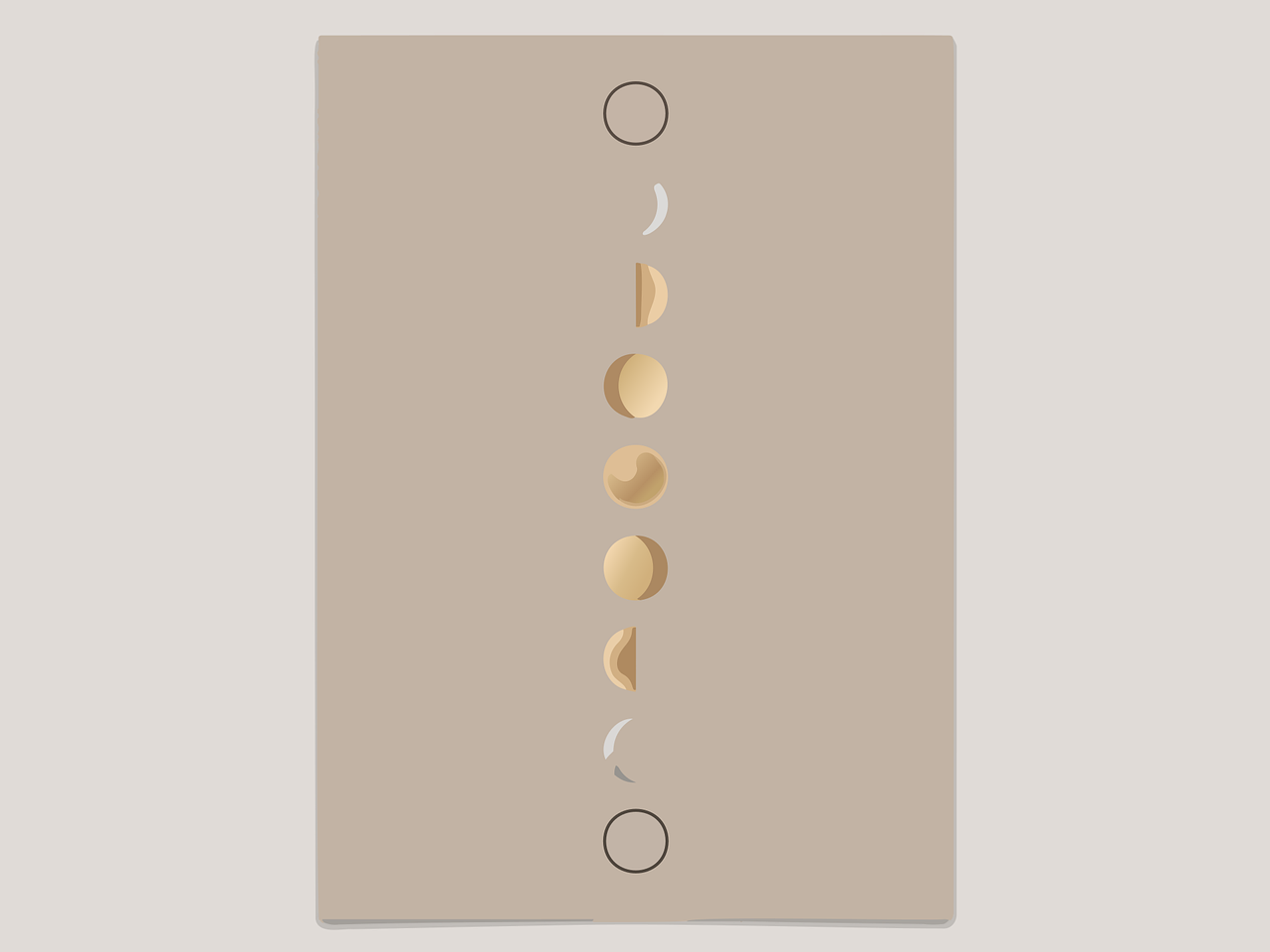 Download free HD stock image of Moon Phases Lunar Cycle Free moon phases lunar cycle minimalist art vector