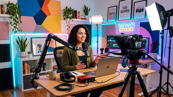 Podcast, Studie, Mikrofon, Udsendelse
