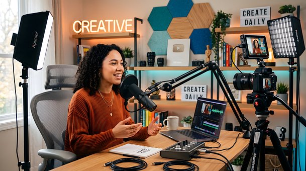 Podcast, Studiefotografi, Mikrofon