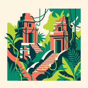 Dschungel, Natur, Tempel, Tropen