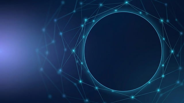 Free abstract background digital network cyber security illustration