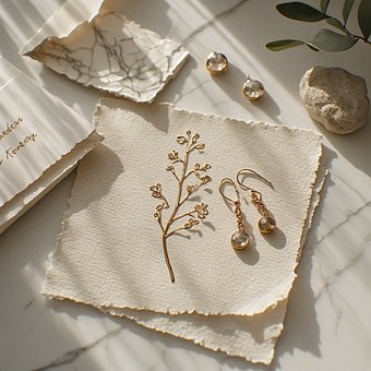 Free Earrings Natural Paper photo and picture