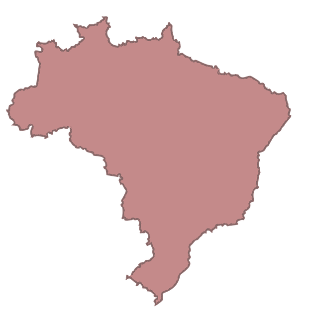 Brazilia, Hartă, Geografie, Sud
