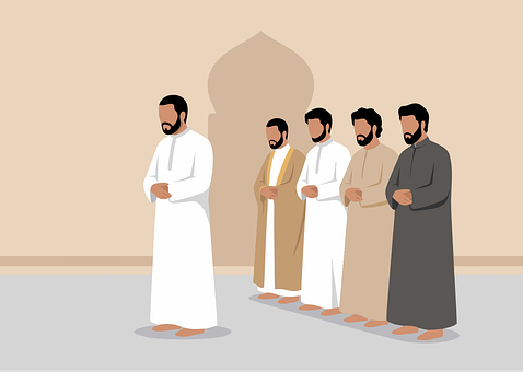 Free Prayer Islam vector and picture