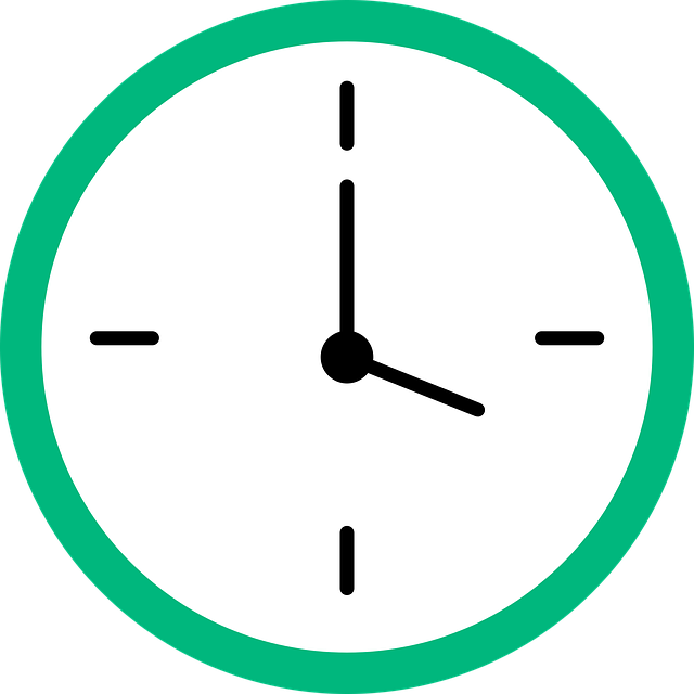 Free clock time clock hands vector