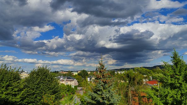 Free Clouds Trees photo and picture