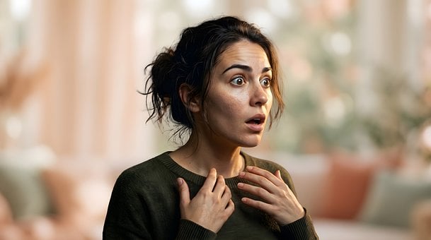 Free Woman Surprise illustration and picture