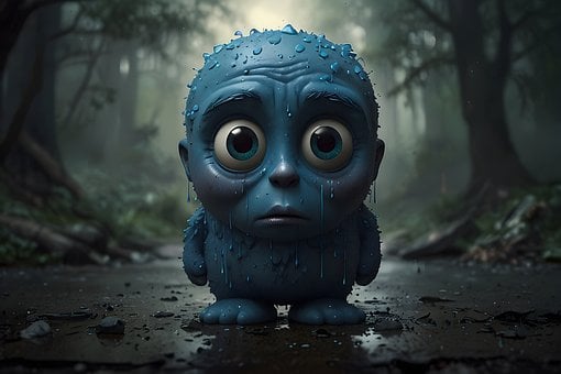 Free Character Blue illustration and picture