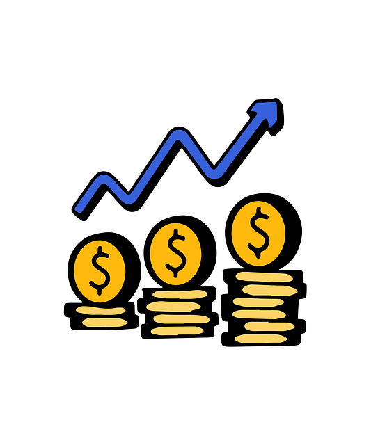 Free financial growth investment performance vector