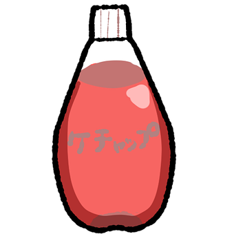 Ketchup, Garrafa, Vermelho, Texto