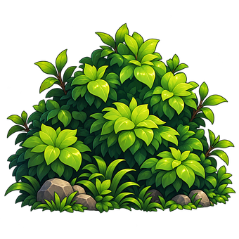 Free Bush Cartoon Bush illustration and picture