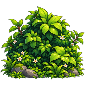 Free Bush Leaves illustration and picture