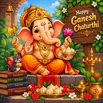 Free Ganesha Ganesh Chaturthi illustration and picture