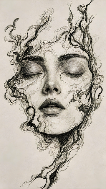 Retrato, Arte, Desenho, Abstrato