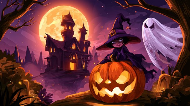 Halloween, Heks, Gresskar, Hjemsøkt Hus