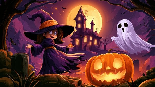 Halloween, Heks, Gresskar, Spøkelse