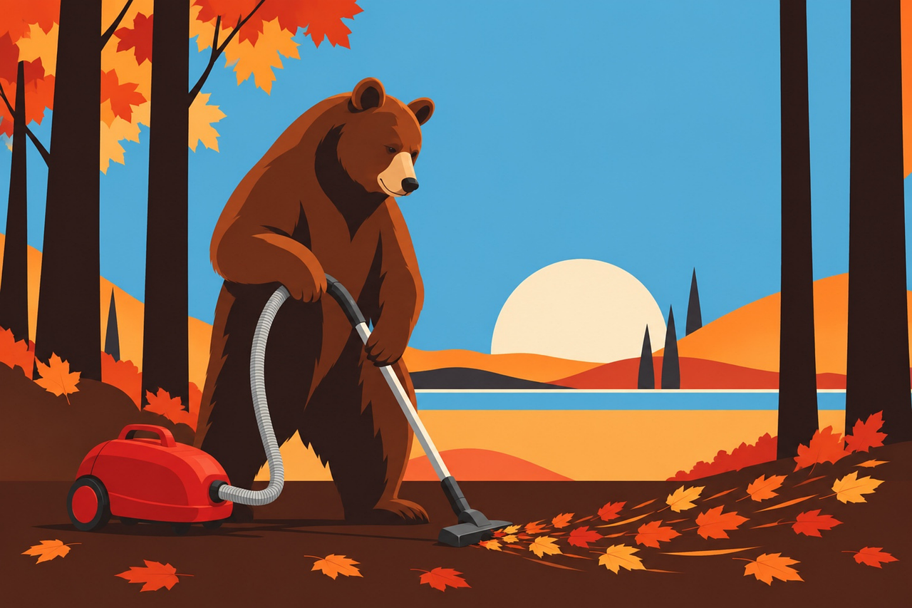 Download free HD stock image of Autumn Bear Free autumn bear vacuum cleaner vector