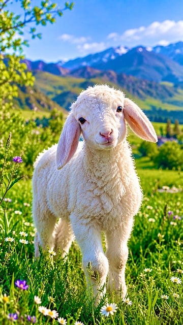 Free Lamb White Fur photo and picture