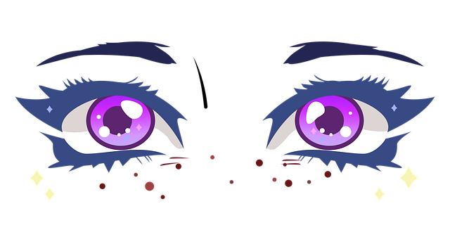 Free eye purple fantasy vector