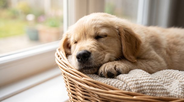 Hvalp, Hund, Golden Retriever, Kæledyr