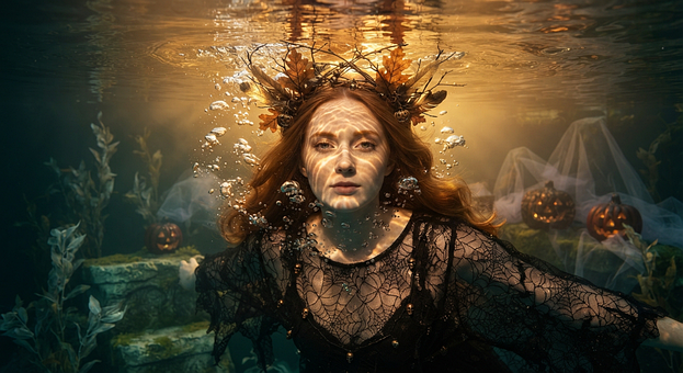 Free Woman Underwater illustration and picture