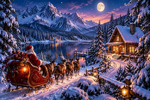 Free Santa Snow photo and picture