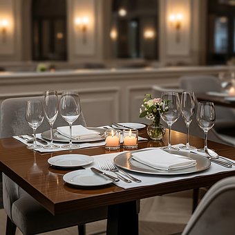 Restaurant, Romantik, Abendessen, Luxus
