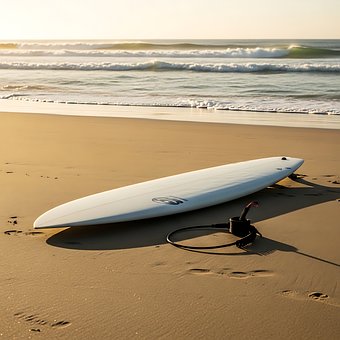 Surfbrett, Strand, Ozean, Wellen, Sand