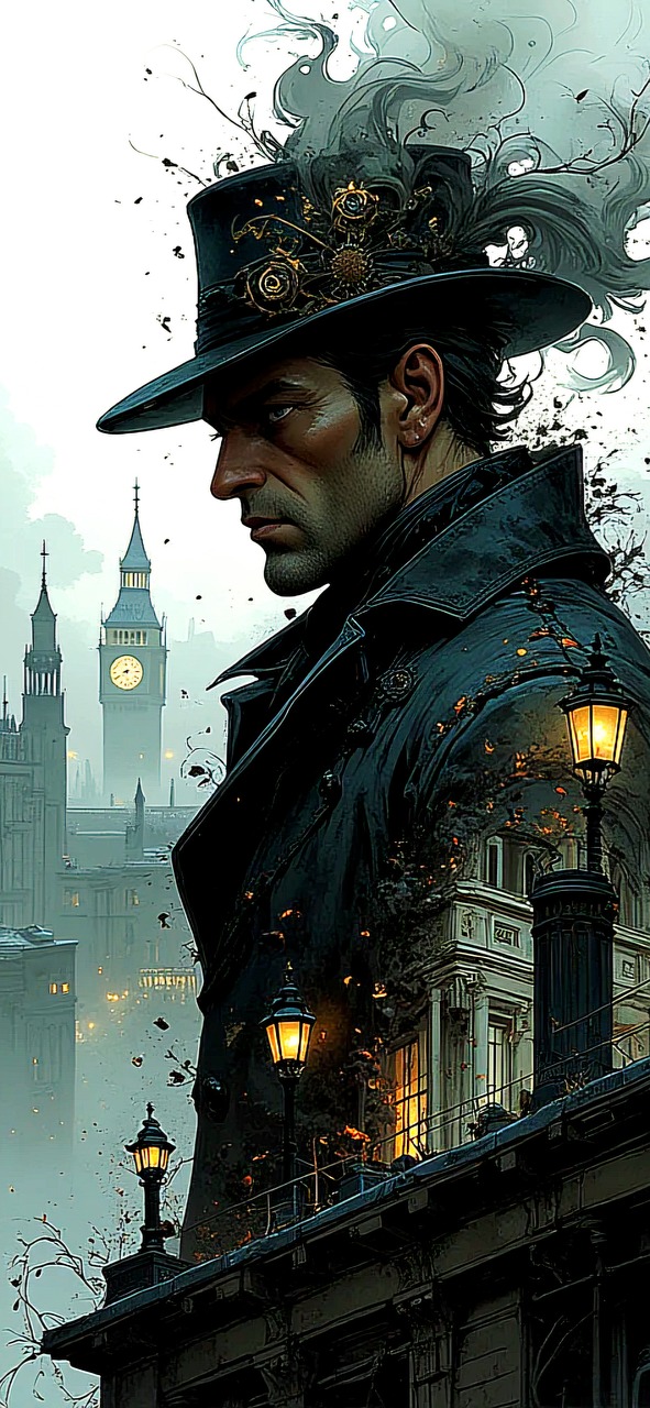 Free fog victorian hat illustration