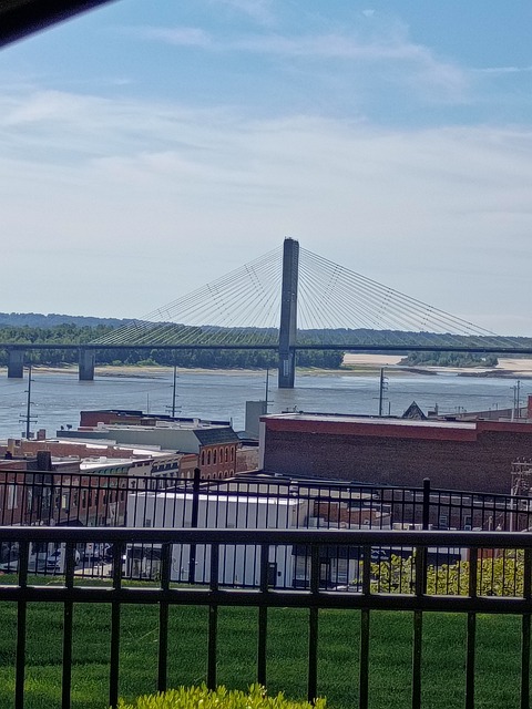 Brücke, Stadt, Fluss, Mississippi, Natur
