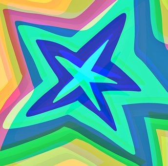 Estrela, Trippy, Psicodélico, Padrão