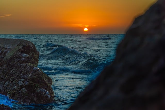 Free Sea Sunset photo and picture