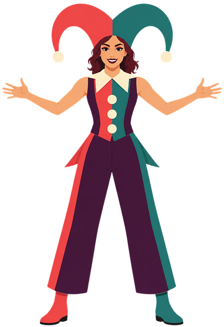 Free harlequin carnival digital art vector