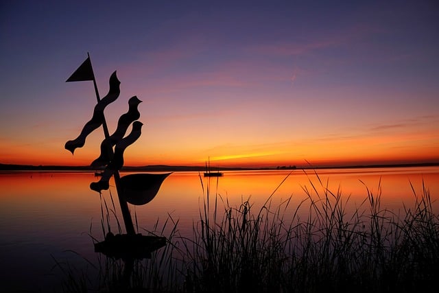 Free Sunset Lake photo and picture