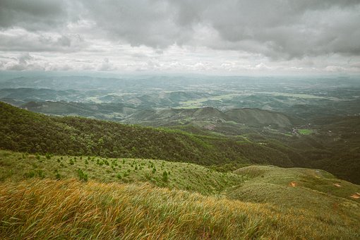 Góra, Trawa, Zielony, Natura, Panorama